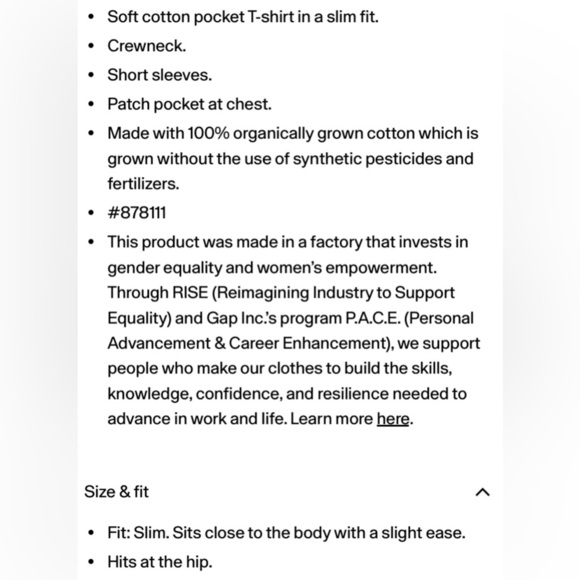 GAP - Organic Cotton Pocket Tee Shirt in Desert Cactus - Picture 6 of 6